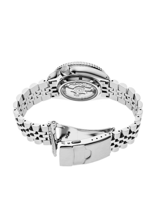 Seiko 5 Sports Men's Watch 42.5mm Automatic with Silver Metal Bracelet