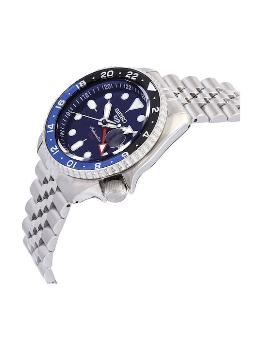 Seiko 5 Sports Men's Watch 42.5mm Automatic with Silver Metal Bracelet