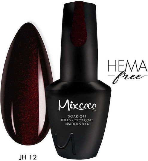 Mixcoco Gel Nail Polish JH-12 with Glitter 15ml