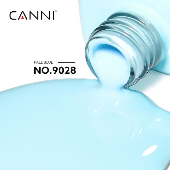 Canni Semi-Permanent Nail Polish Pale Blue 9028 9ml 1pcs