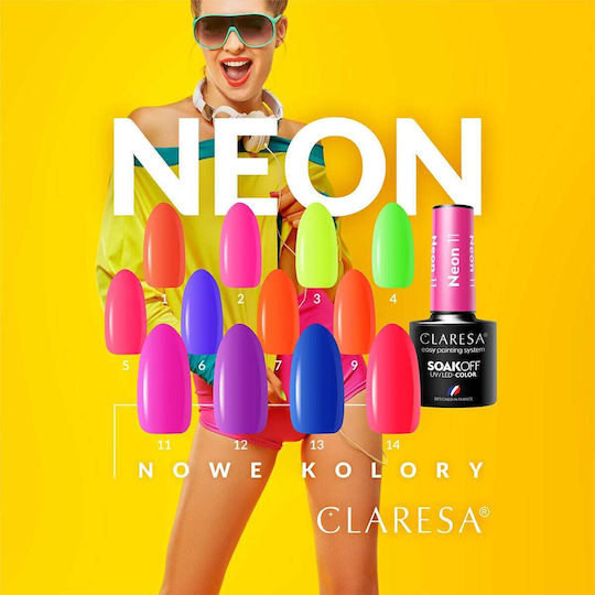 Claresa Neon 11 Ημιμόνιμο Βερνίκι Νυχιών Neon 11 5ml