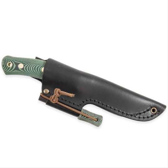 Casstrom No.10 Swedish Forest Knife Micarta Swiss Army Knife Khaki in Leather Sheath