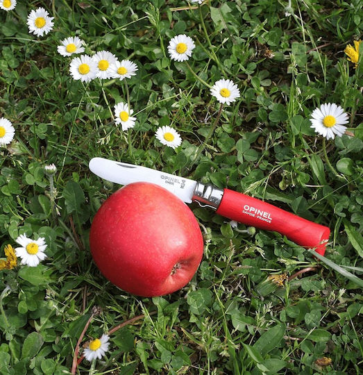 Opinel No.07 Taschenmesser Rotes in Scheide Verschiedene Farben