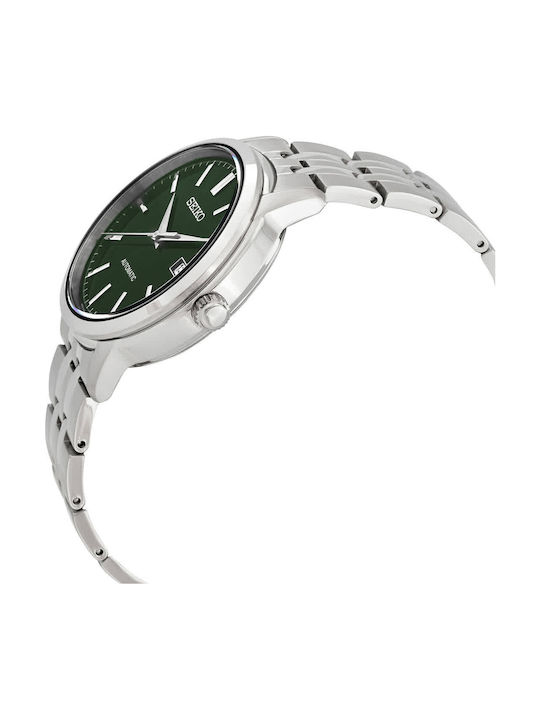 Seiko Men's Watch 41.2mm Automatic with Silver Metal Bracelet