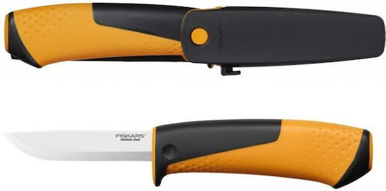 Fiskars Μαχαίρι Πορτοκαλί σε Θήκη