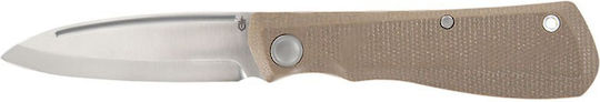 Gerber Mansfield Natural Pocket Knife Natural Total Length 18.8cm with Blade 8.9cm
