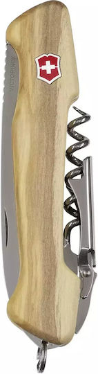 Victorinox Wine Master Swiss Army Knife Beige in Leather Sheath