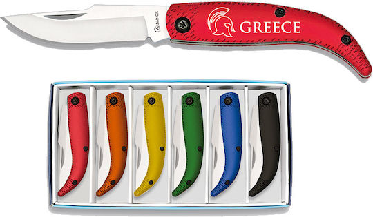 Albainox Taschenmesser Schwarz in Hülle Set 6Stück