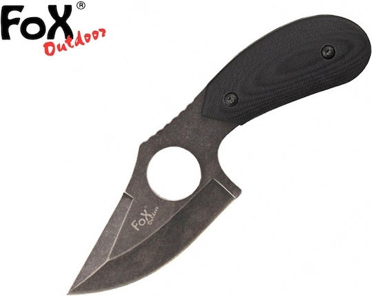 Fox Outdoor Finger Hole - G10 Handle Нож Черен в Калъф