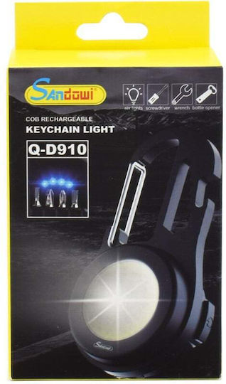 Andowl Q-D910 Мултифункционален Инструмент Ключодържател Черен