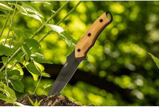 Neo Tools Knife Survival Brown with Blade made of Stainless Steel with Sheath