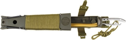 Survival Jungle II Messer Überleben Schwarz in Hülle