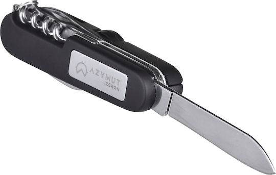 AZY Black Swiss Army Knife in Leather Sheath