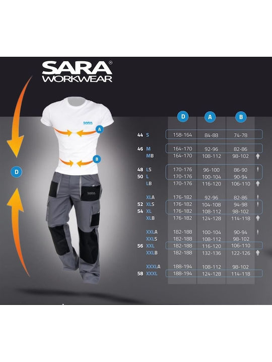 Sako Pantaloni de Lucru Gri