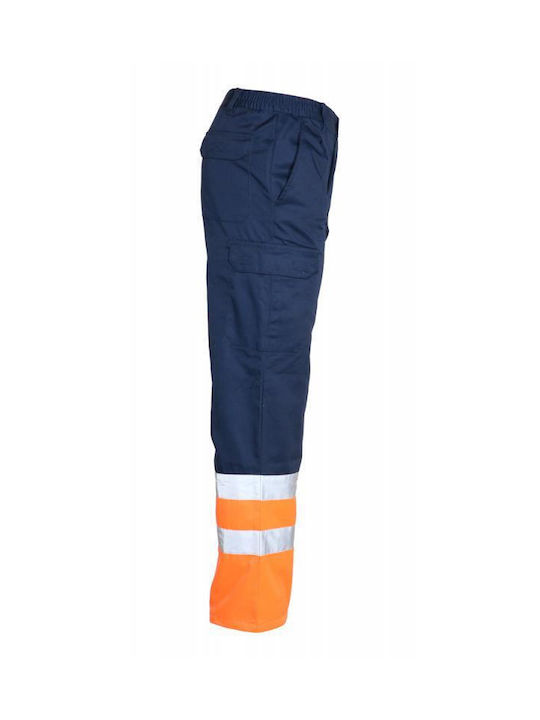 Fageo Reflektierend Arbeitshose Blau