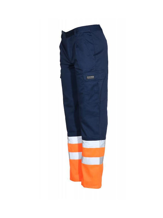 Fageo Reflektierend Arbeitshose Blau