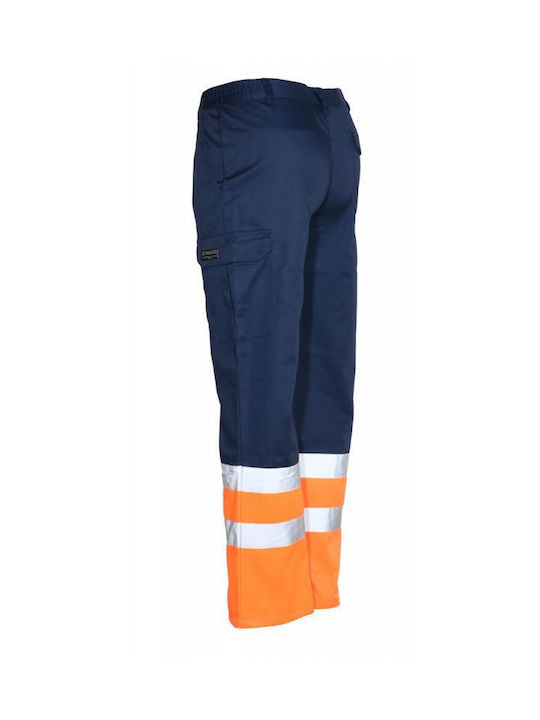 Fageo Reflektierend Arbeitshose Blau