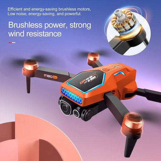 XF-S180 Drohne FPV 2.4 GHz mit Kamera 720p und Steuerung Orange