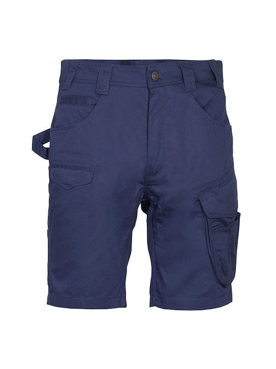 Cofra Comoros Work Shorts Navy Blue made of Cotton