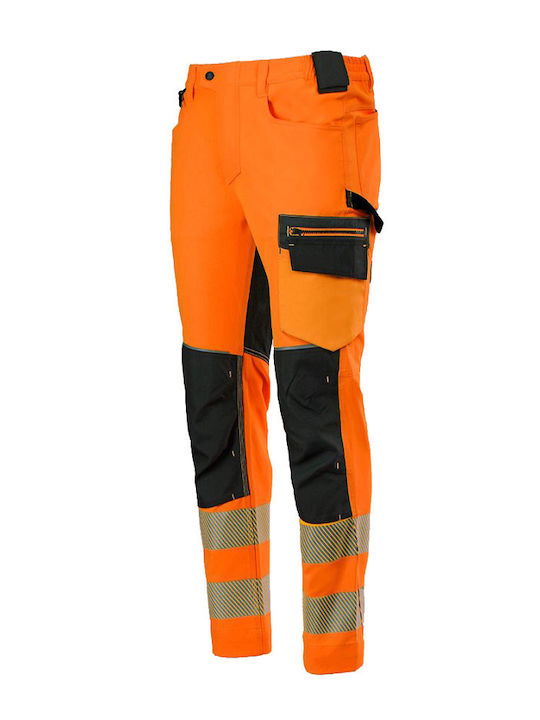 Stenso 4stretch Reflektierend Arbeitshose Orange