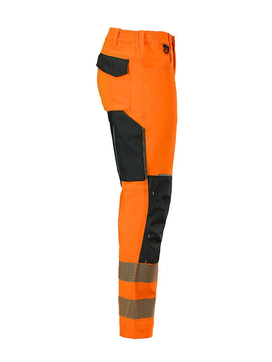 Stenso 4stretch Reflektierend Arbeitshose Orange