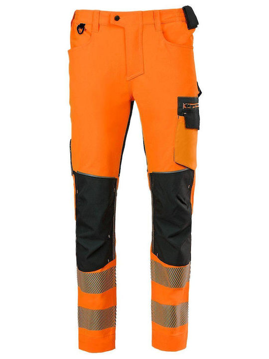 Stenso 4stretch Reflektierend Arbeitshose Orange