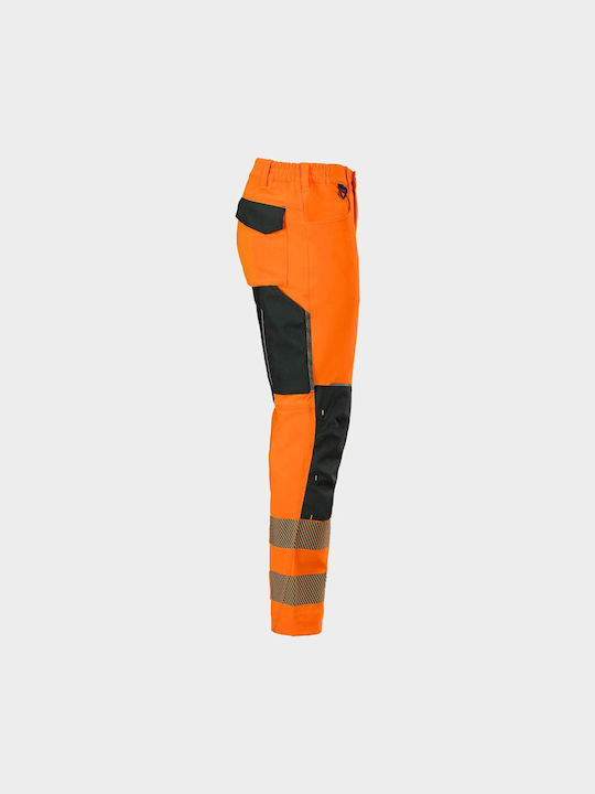 Stenso 4stretch Reflektierend Arbeitshose Orange