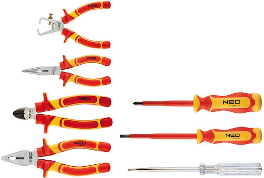 Neo Tools Βαλίτσα με 7 Εργαλεία Ηλεκτρολόγου