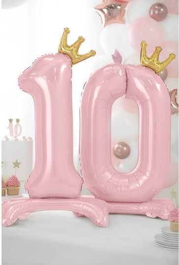 Luftballon Folie Jumbo Zahl 1 Rosa 103cm