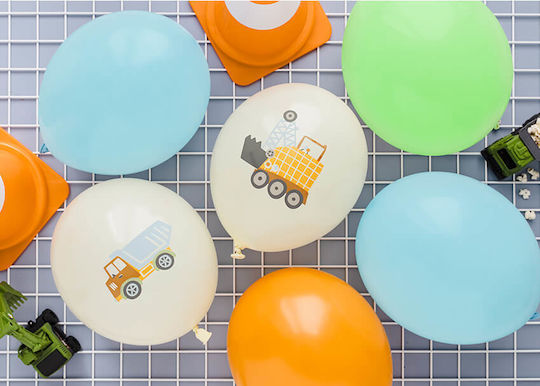 Set of 6 Balloons Latex Multicolored 30cm