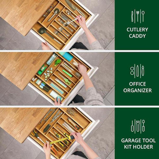 Olympus Wooden Beige Drawer Cutlery Tray