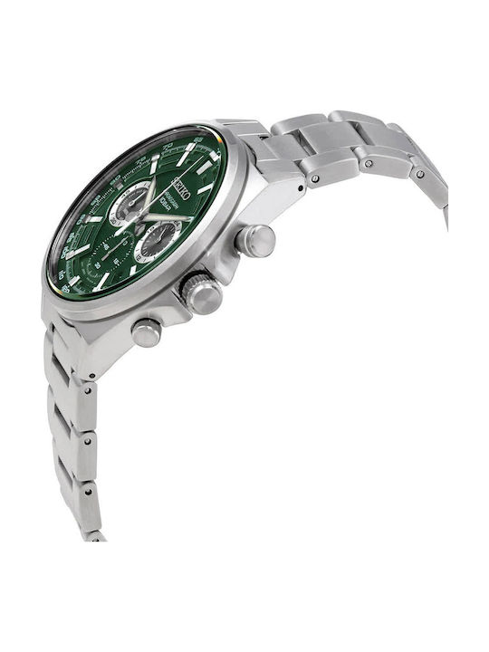 Seiko Sports Ρολόι Μπαταρίας με Μεταλλικό Μπρασελέ