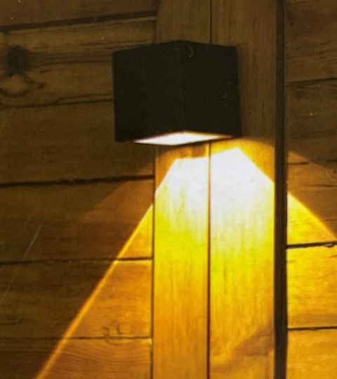 Fos me Wall Mounted Solar Light 50W 25lm Warm White 3000K with Photocell 10cmx10cmx10cmcm