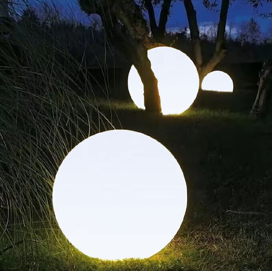 Aca Solar Light Floor Ball 1.5W Cold White 6000K with Remote Control IP54 40cmx40cmcm