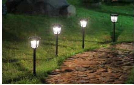 Fos me Spiked Solar Light Traffic light 10lm with Warm White Light 3000K IP44 15.3cmx13cmx55cmcm
