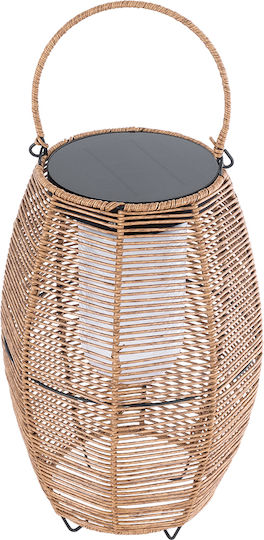 GloboStar Solar Light Floor 5W 200lm Warm White 3000K with Photocell and Remote Control IP65 25cmx25cmx45cmcm