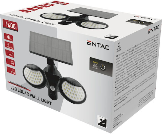 Entac ESL2H-SMD Επιτοίχιο Ηλιακό Φωτιστικό 10W 400lm με Αισθητήρα Κίνησης και Φωτοκύτταρο IP65