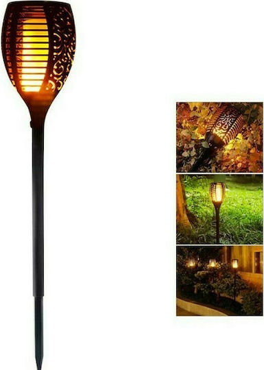 XF-6017 Spiked Solar Light Torch with Warm White Light IP65 20.5cmx6cmcm