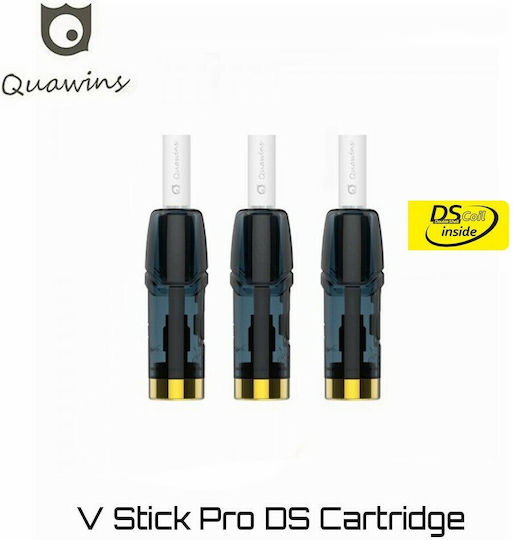 Quawins Vstick Pro Ds Coil Ersatzteil Pod 2ml mit Heizwendel 1.3ohm OIL3Stücke PodDezämehne