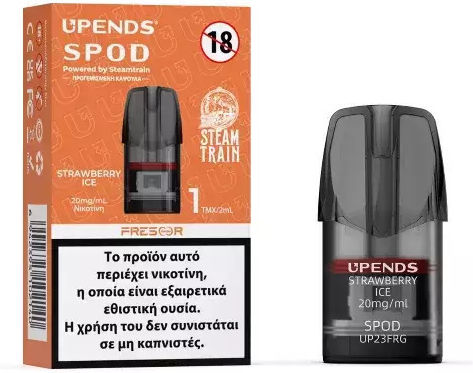 Steam Train Strawberry Ice Ανταλλακτικό Pod 2ml