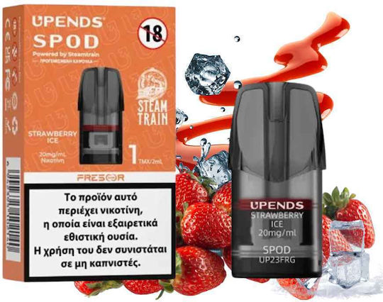 Steam Train Strawberry Ice Ανταλλακτικό Pod 2ml