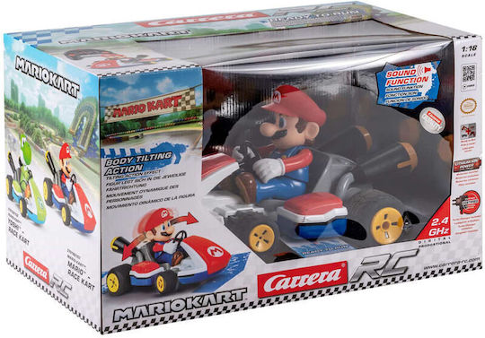 Carrera Mario Race Kart With Sound Радиоуправляемо Автомобил Червен