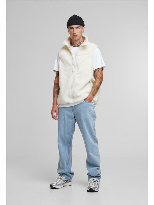 Sherpa Sleeveless Jacket Whitesand