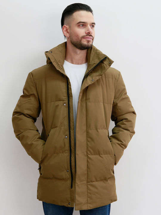 Winter Jacket Puffer Tabac Brown