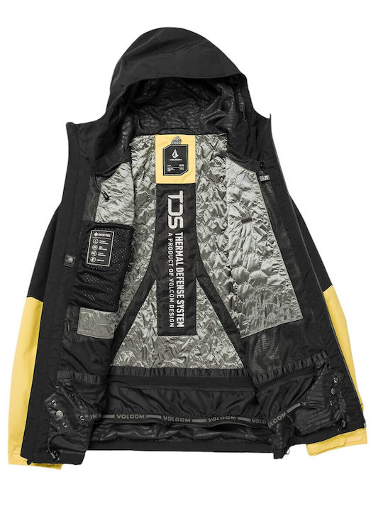 Winter Jacket Hardshell Waterproof and Windproof Dark Yellow