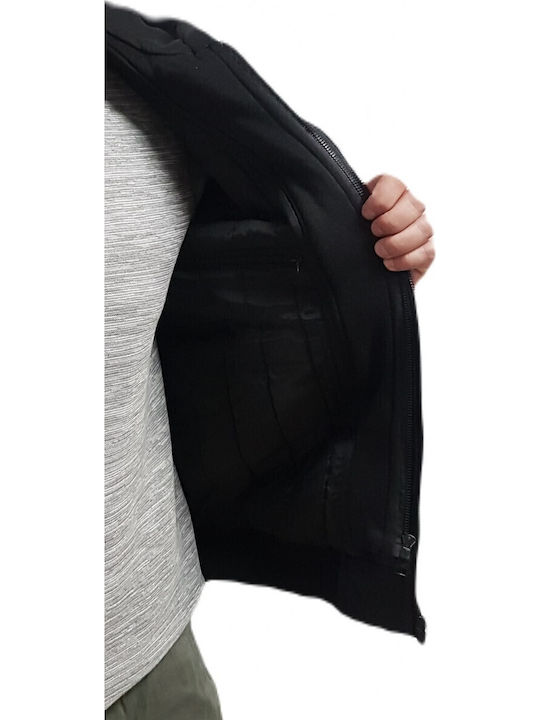 Faux Leather Jacket Black