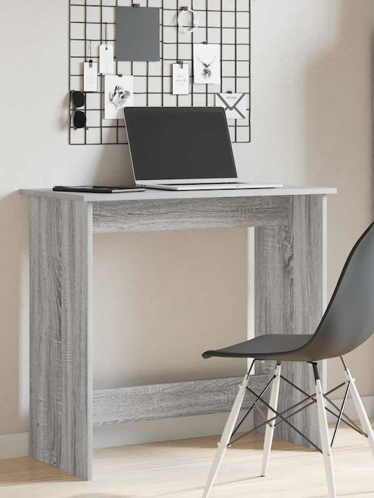 Desk Wooden Grey Sonoma 80x40x75cm