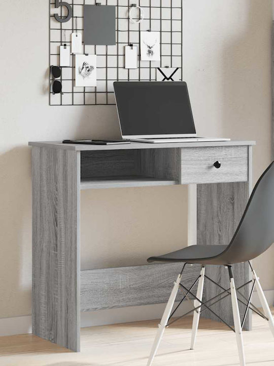 Desk Wooden Grey Sonoma 80x40x75cm