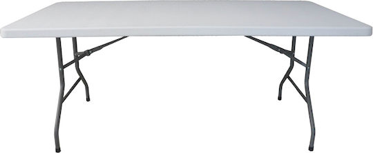 Tisch Verpflegung Aprilia Zusammenklappbar 152x76x74cm White