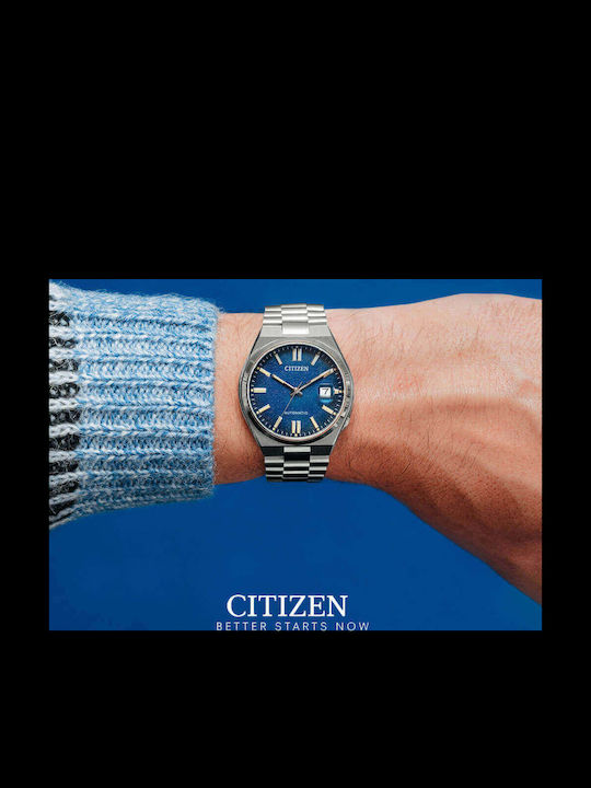 Citizen Tsuyosa Men's Watch 40mm Automatic with Silver Metal Bracelet